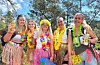 Aloha jentene: frå venstre Elisabeth Haukås, Isabelle Grude Christiansen, Christina Westergaard Hidle, Helga-Mari Hovland og Tiril Marie Andersen Müller.