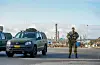 Heimevernet hjelper politiet med forsterka vakthald ved petroleumsanlegget Kårstø i Rogaland. Foto: Carina Johansen / NTB / NPK