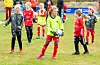 Jenter 9 år Sveio 1 (gule overtrekk) mot Sveio 2. FOTO: ELLEN MARIE HAGEVIK