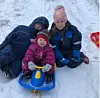 Fine start på søndagen ???? #utpåtur #snø #ake #åseåsen #sveio #akebakke #liveterbestute #minefine #lovemykids #vestavindsveio
