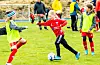 Jenter 9 år Sveio 1 (gule overtrekk) mot Sveio 2. FOTO: ELLEN MARIE HAGEVIK