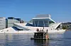 Badstove-båt i Bjørvika i Oslo.