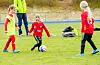 Jenter 9 år Sveio 1 (gule overtrekk) mot Sveio 2. FOTO: ELLEN MARIE HAGEVIK