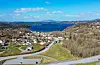 Eigedomar skifta eigarar over heile kommune i juni, mellom anna i Førde. Illustrasjonsfoto.