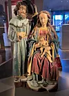 Den heilage familien – Josef, Maria og det vesle Jesusbarnet. Frå utstillinga «Betlehem i alle hjem».