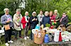 Kyrkjekaffi ved Førde kvinne- og familielag i Prestahagen. Foto: Privat