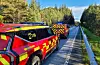 Det er no opna for trafikk i eit køyrefelt forbi ulykkestaden. Foto: Kjartan Moe Hustvedt