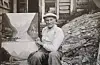 John Johnsen Hølleland i 1946 – den første strandamålaren.Foto frå boka: Alt Går Bra
