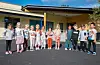 Frå venstre: Melissa Bohdanenko, Elise Belsnes Ulriksen, Johan Førde, Lilly Sæ Helland, Emilie Omvik Horneland, Ada Emilie Nerland, Sophie Sæverhagen, Amy-Elise Halland Torhaug, Alma Mohammad Alzobaidi, Samuel Notland, Halvor Tjelle Svarstad og Markus Notland.