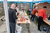 Kaffi, kake og svele gjekk fort unna. FOTO: GUNNHILD LØNNING