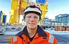 – Eg har fått prøvd meg på ulike arbeidsoppgåver og er nå i prefabrikasjonsavdelinga hos Aibel, seier Ståle Christiansen, som er lærling på andre året. Foto: Thomas Førde