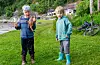 – Denne skal eg eta sjølv, seier Johan Førde som har gjort storfangst. Her i lag med bror Tobias.