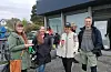 Fleire møtte opp for å beskue vårmønstringa til Senior Mc klubben Haugaland. F.v. Bjørg Lise Vea Høyland, Merethe Erikssen Lier, Monica Vandaskog Valen og Andres Blytt. Foto: Anne Synnøve Breistig