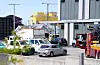 Politiet har kontroll på ein anteken gjerningsperson etter ei knivstikking på akuttmottaket på Haugesund sjukehus fredag. Hendinga vart kategorisert som ei PLIVO-hending (igangverande livstruande vald). Foto: Jan Kåre Ness / NTB / NPK