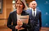 Sentralbanksjef Ida Wolden Bache gjorde torsdag greie for Noregs Banks rentevedtak. Styringsrenta blir sett opp 0,5 prosentpoeng til 1,75 prosent. Foto: Heiko Junge / NTB / N