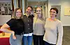 Dei er alle spesialsjukepleiarar innan psykisk helse og tilbyr no også nettbasert hjelp. F.v. Bente K. Årvik, avdelingsleiar Nancy B. Helgesen, Bjørg-Irene Erlandsen og Ingunn T. Rydningen.