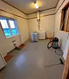 Kjøkkenet blei ribba før ombygging. Foto: Privat