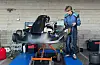 Harald Nappen fekk i helga gjort unna ei solid treningsøkt før NM i gokart i august. Foto: Kari Grutle Nappen / Nappen Motorsport