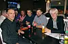 Ordførarkandidat for KrF ,Jarle Jacobsen, Anne Stokka (Frp) Sonde Natås Strand (KrF), ordførarkandidat for Venstre Bernhard Endseth Nerland, og ordførarkandidat for Høgre, Lars Einar Hollund på val-vake hos Sveio pizzeria.
