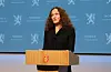 FHI-direktør Camilla Stoltenberg på pressekonferansen om koronasituasjonen tysdag.Foto: Ingrid B. Myklebust/Statsministerens kontor