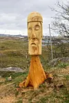 Odin er på plass i leikeparken, akkurat som på Rex Island.