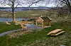 Leikeparken ligg flott til med vidt utsyn.