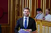 Mat- og landbruksminister Nils Kristen Sandtrøen (Ap) tilbyr bøndene 805 millionar kroner. Foto: Ole Berg-Rusten / NTB / NPK