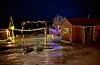 Til og med føysa har fått julelys på seg!
