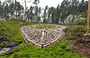 Midt på Rex Island kan du sjå eit 50 meter langt «vikingskip».