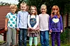 I 2012 starta denne gjengen i 1. klasse på Lid skule. 3. klasse starta dei på Sveio skule. F.v. Helge H. Matre, Arne Martin Helland, Emmelin Hjelmeseter, Martine Våga og Maia Våga.