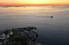 Solnedgang på Ryvarden ein haustkveld det ikkje var regn.