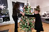 På eit klasse 1 juletre skal greinkransane rundt treet vere jamt fordelt og symmetriske og ha ei fyldig og tett nålsetting.