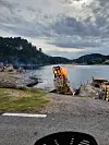 Flott pallebål på flåte i Valevåg. FOTO: BROR EIVIND ERIKSEN