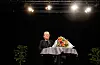 Vibeke Furst Haugen vart presentert som ny kringkastingssjef av styreleiaren i NRK, Birger Magnus, torsdag ettermiddag. Foto: Håkon Mosvold Larsen / NTB / NPK