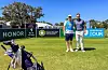 Bård Bjørnevik Skogen hadde med seg Gavin Hinds som caddie i Sør-Afrika. Foto: Privat