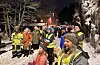 Om lag 70 store og små kom til Vågedalen for å ta del i markeringa av at vegen har blitt tryggare.FOTO: PRIVAT