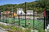 Padelbanen er allereie i bruk og har blitt svært populær.