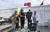 Aslaug Hansen, Åshild Danielsen (aktivitetskoordinator), Kåre Tveit og Haldis Lillebakken såg fram til å eta middag på kulturfyret i fjor.ARKIVFOTO: KARI NILSDATTER HAUKÅS