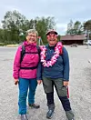 Aud Eriksen og Mariann Helen Uri vel i mål. FOTO: PRIVAT