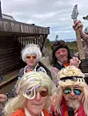 Karane til sjefssnuppene bidrar med mykje både under planlegg og gjennomføring. I fjor stilte nokre av dei i bandet The JonnyZ på Nipastova. Det var eit så populært innslag at tursnuppene blei sittande lenge og nærast måtte jagast vidare. FOTO: PRIVAT.