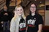 Móey Svavarsdóttir og Kaila Kelly var to av MOT-elevane som tilbragte dagen med Markus Bailey