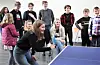 Markus Bailey røpte at han var svært interessert i bordtennis. Her ser du Ingrid Margrethe Hinderlid Helgesen i kamp mot Bailey.