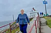 Erna Solberg tok vind, regn og øydelagt sveis med godt humør.