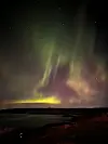 Nordlys frå Ryvarden. FOTO: ODA OLSEN LYNGHOLM