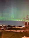 Nordlys på Rophus. FOTO: MARIANNE HAUKÅS