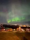 Nordlys på Rophus. FOTO: MARIANNE HAUKÅS