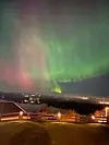 Nordlys på Rophus. FOTO: MARIANNE HAUKÅS