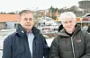 Rune Teikari (Frp, t.v.) og Lars Einar Hollund (H) oppmodar sveibuar til å kome med reviderte innspel til kommuneplanen, om ein fekk avslag.FOTO: THOMAS VALLESTAD DRAGESET