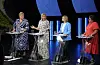 NRKs direktesende partileiardebatt i Arendal torsdag kveld handla om straum. Forslaga til løysingar sat laust hos deltakarane. FOTO: Ole Berg-Rusten / NTB / NPK
