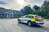 Politiet var raskt på plass etter meldinga om innbrotet.
